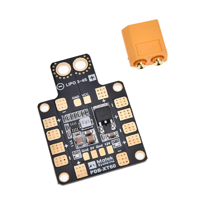 

1Pc Mini Power Hub PDB XT60 Power Distribution Board PDB-XT60 with BEC 5V/12V for FPV Drone Quadcopter