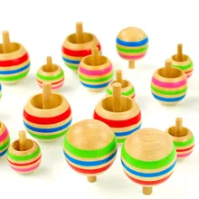 3 шт./компл. деревянные игрушки обратный гироскоп красочные спиннинг Топ обучения Обучающие вращающиеся Классические игрушки для детей детские подарки