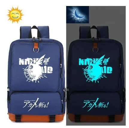 

Anime Akame ga KILL Backpacks For Teenage Unisex Large Capacity Backpack Luminous High Quality Cartoon Bags