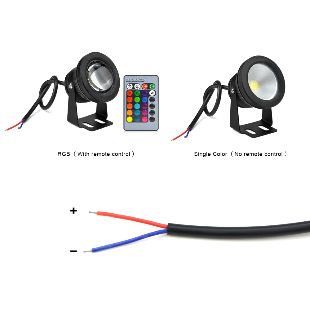 Светодиодный прожектор для подводной съемки 10 Вт DC12V RGB лампа для ландшафтного сада фонтан лампа для пруда водонепроницаемый бассейн наружное освещение