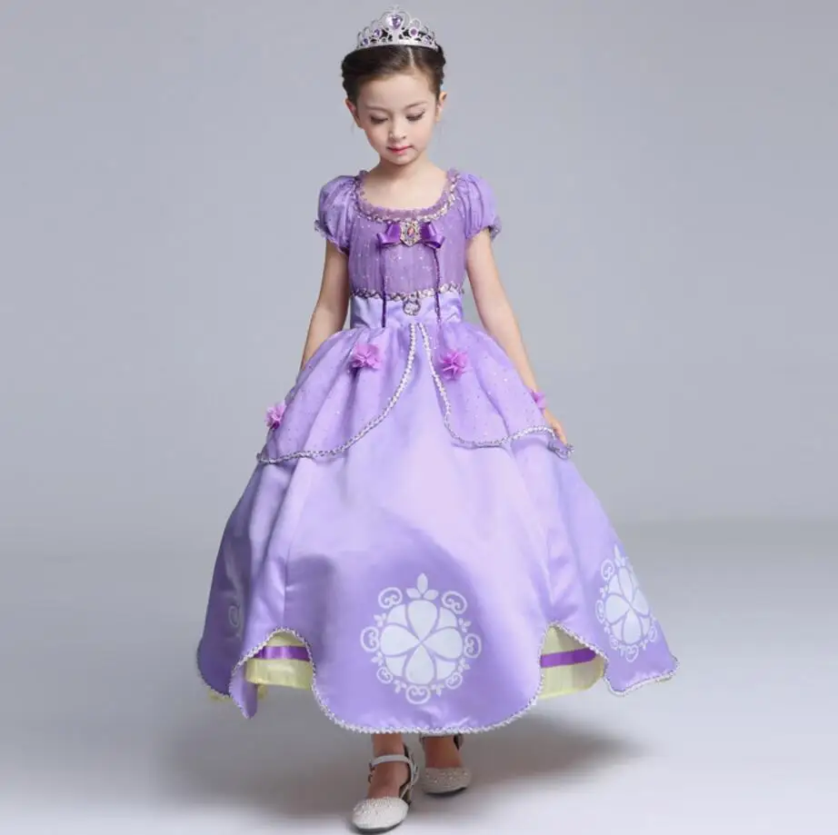 2019 Zomer Meisjes Kinderen Sophia Prinses Jurk Meisjes Halloween