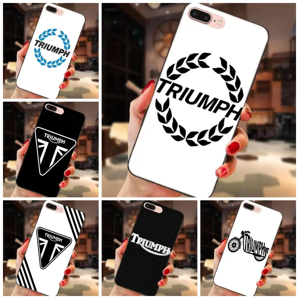 

Soft TPU Top Selling For Samsung Galaxy I9082 Note 4 8 9 S3 S4 S5 S6 S7 S8 S9 S10 Edge Plus Lite G313 Triumph Motorcycle Logo