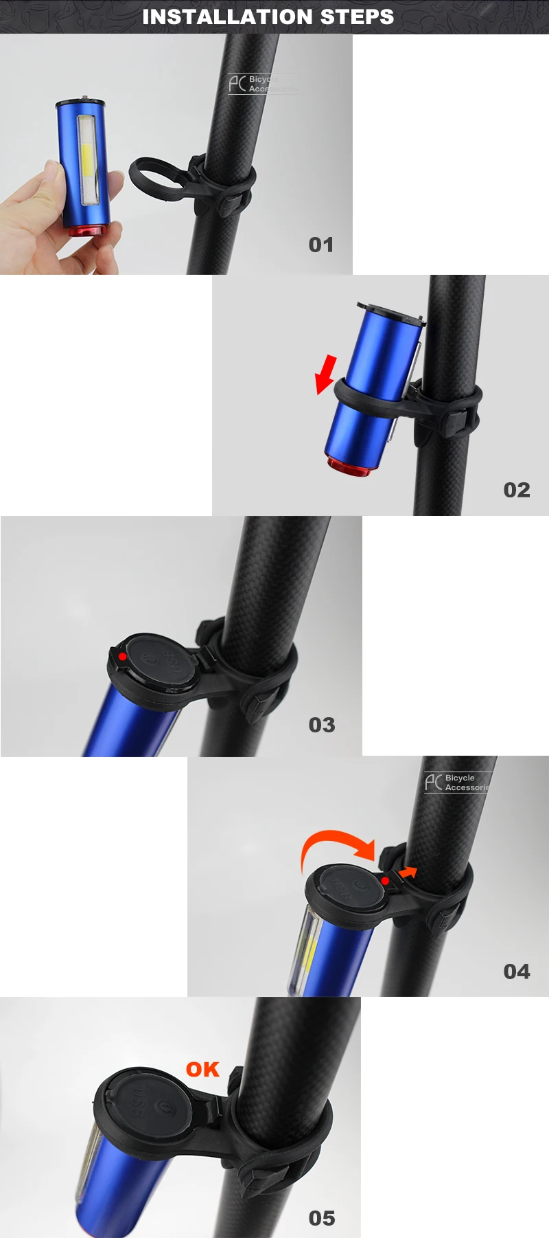 Clearance PCycling Bicycle Taillight Aluminum Alloy COB LED Warning Light Bike Rear Lantern 100 Lumen 850aAH Rechargeable Waterproof Lamp 6 Clearance PCycling Bicycle Taillight Aluminum Alloy COB LED Warning Light Bike Rear Lantern 100 Lumen 850aAH Rechargeable Waterproof Lamp 6