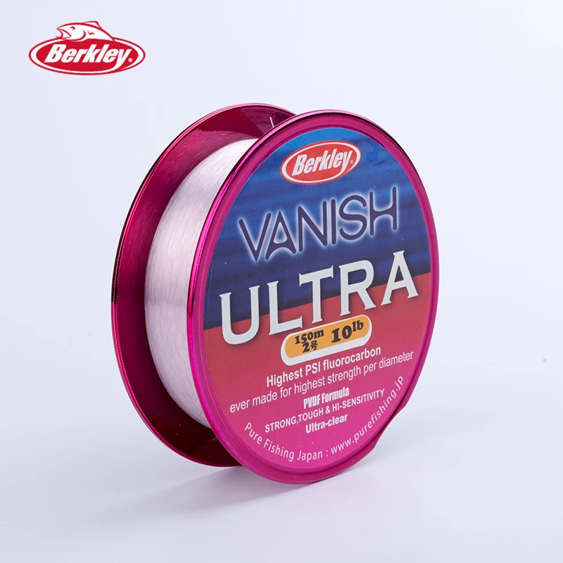 Berkley Vanish Ultr 150 м Фторуглеродные прозрачные лески для ловли карпа гибкие легко литые жесткие Аксессуары для рыбалки 4-14LB