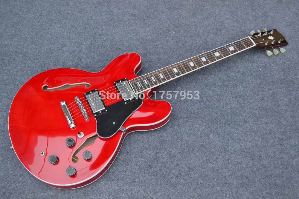 

Free Shipping Factory custom shop 2017 New highest quality ES 335 jazz red color Electric Guitar 1 1