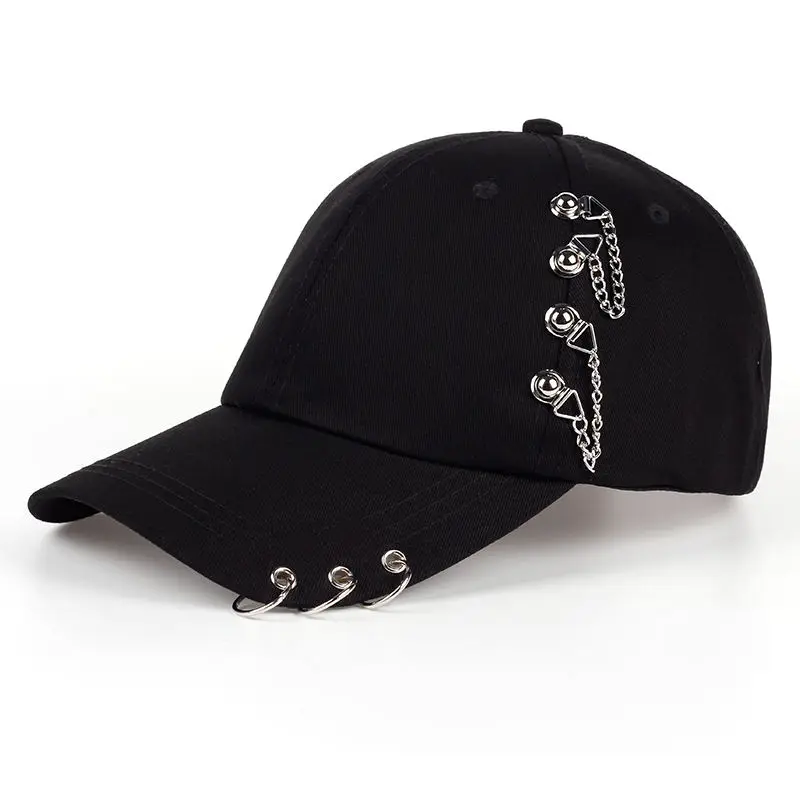 baseball cap with rings