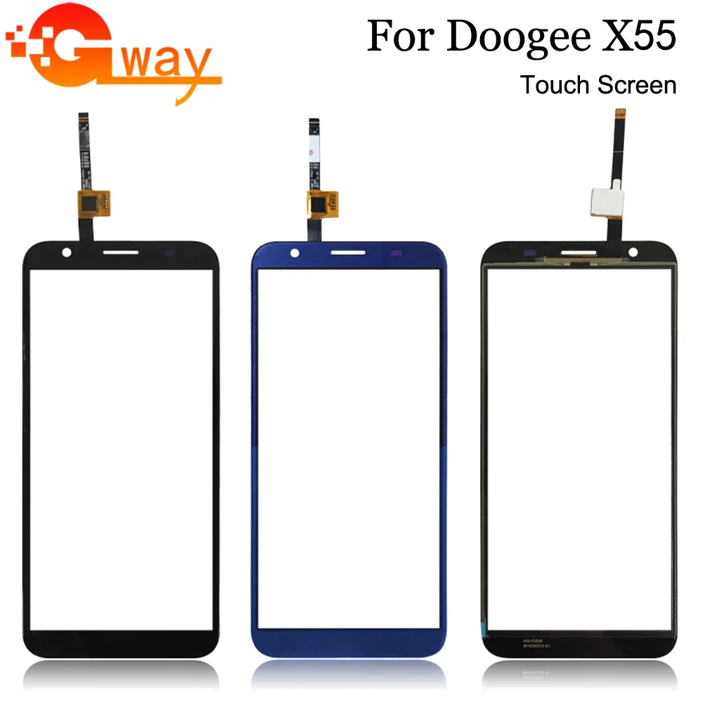 

FSTGWAY For Doogee X55 Touch Screen Touch Panel Sensor Black Colors Phone Repair +Free Tools