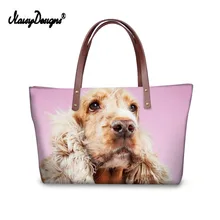 Noisydesigns, американский кокер, принт, женские сумки, большие, с верхней ручкой, дорожные сумки на плечо, женский кожаный Длинный кошелек, кошелек, ID