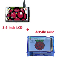 Original Raspberry Pi 3 Display Module  3.5 inch Touch LCD screen +Raspberry pi Acrylic case also support for Raspberry pi 2