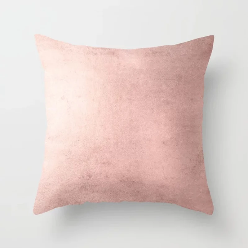 Личи розовый простой узор наволочки красочные полиэстер персиковая кожа 44x44 см Наволочки для спальни дома офиса - Цвет: 10