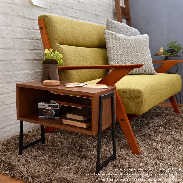 Japanese style racks Furniture Storage bookcase laptop table wrought