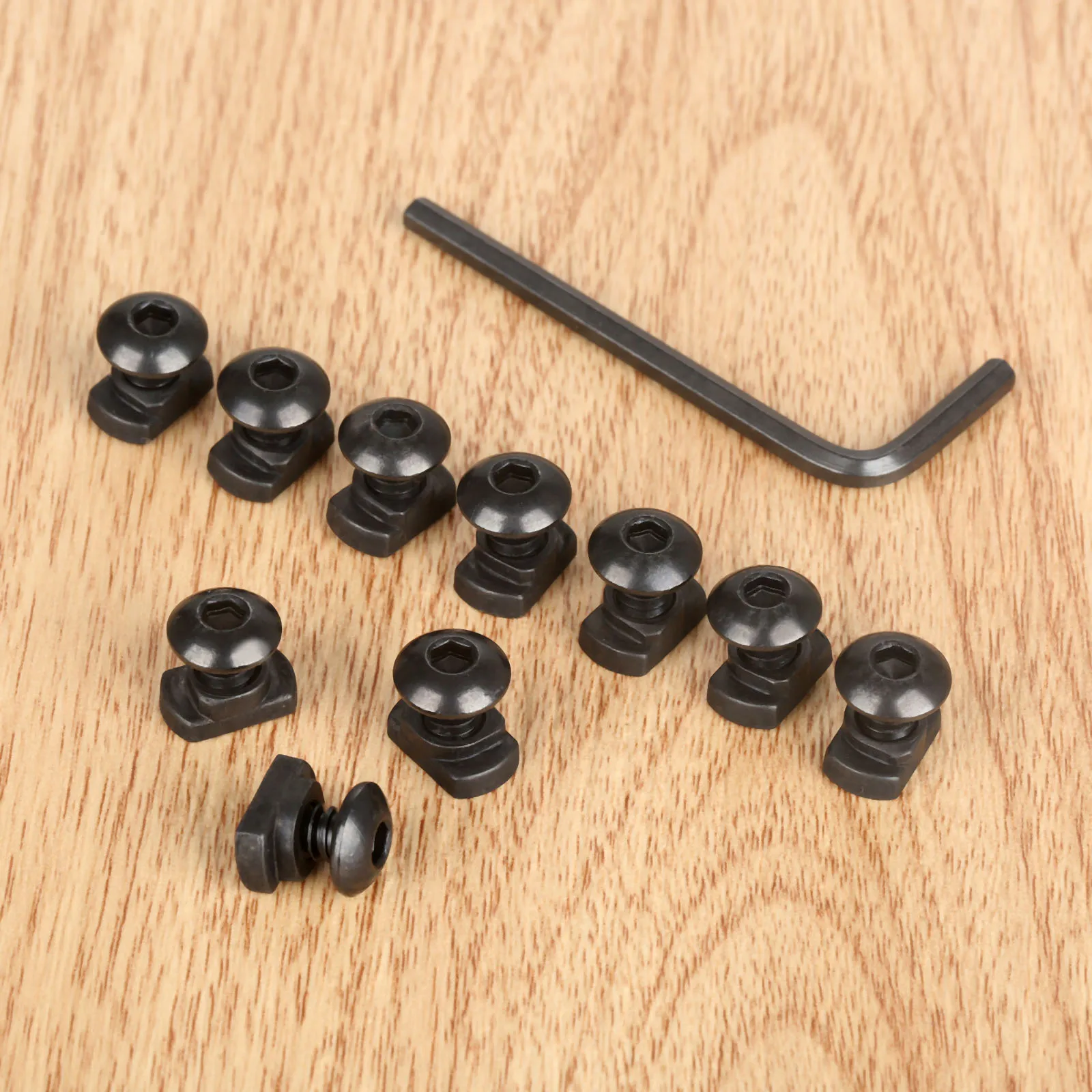 

Tactical 10 Sets Steel Hunting Gun Replacement Screws And Nuts Set Fit For Any M-LOK Slots Handguard Rail Sections Keymod