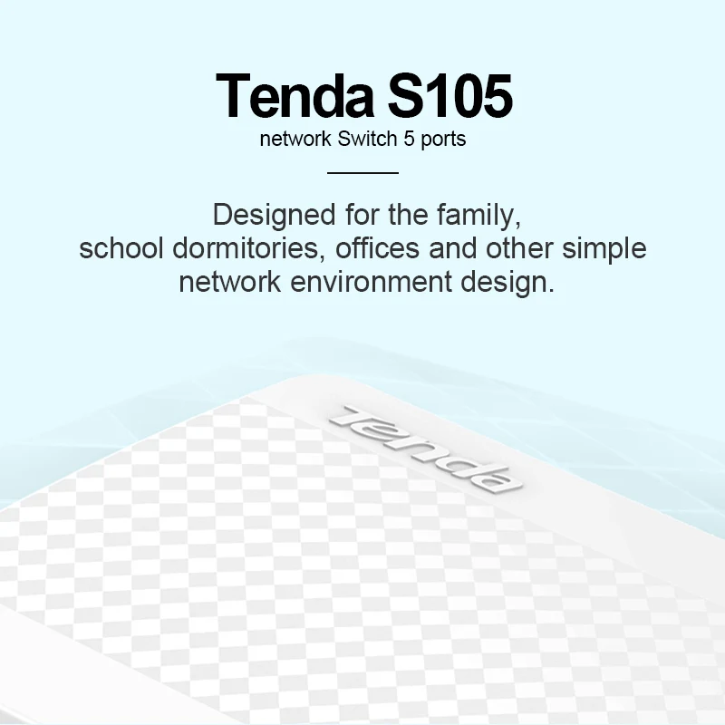 Сетевой коммутатор Tenda S105 5 портов 10 м/100 м настольный сетевой RJ45 полный дуплекс и