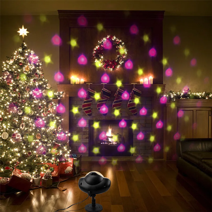 Thrisdar открытый Рождество снегопад лампы проектора небо Звезда Сердце Форма пейзаж проектор для праздничных мероприятий душ Прожектор газон лампа