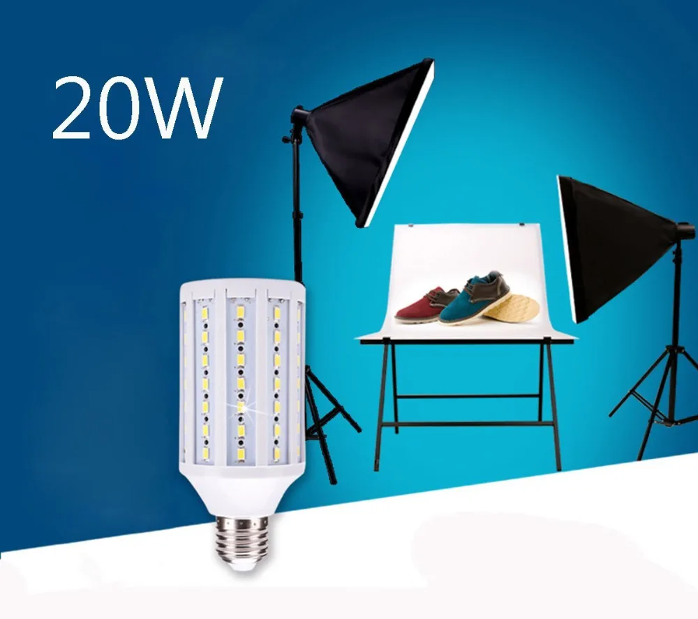 

LED Studio Light Bulb 20W Photography Studio Umbrella Lighting 5500K Balanced Bulb for Video Photography Studio Background Light