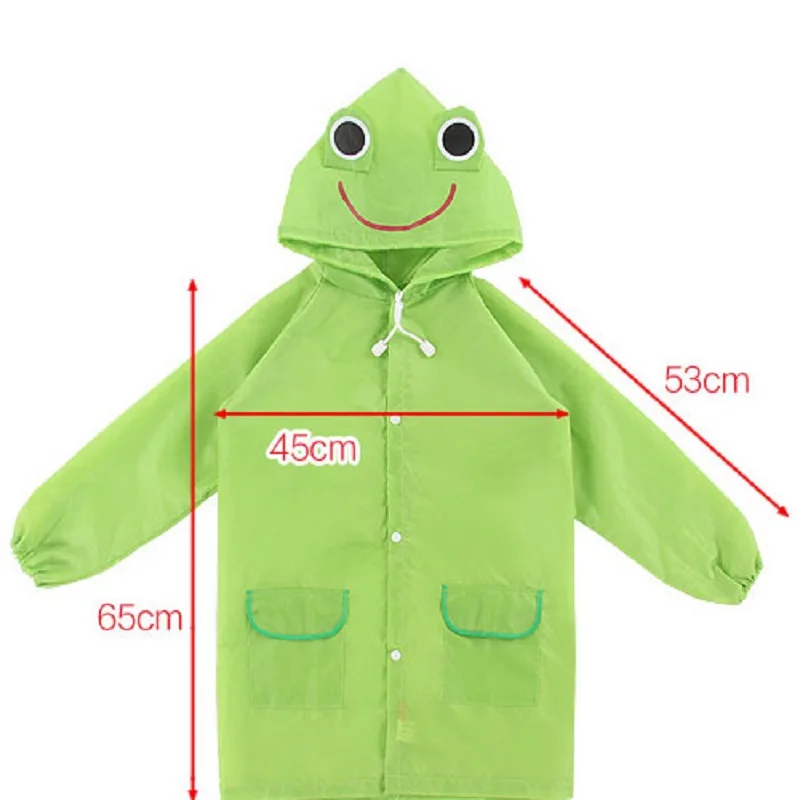 New Cartoon Animal Style Waterproof Kids Raincoat For Children Rain Coat Rainwear Rainsuit Student Poncho Drop Shipping