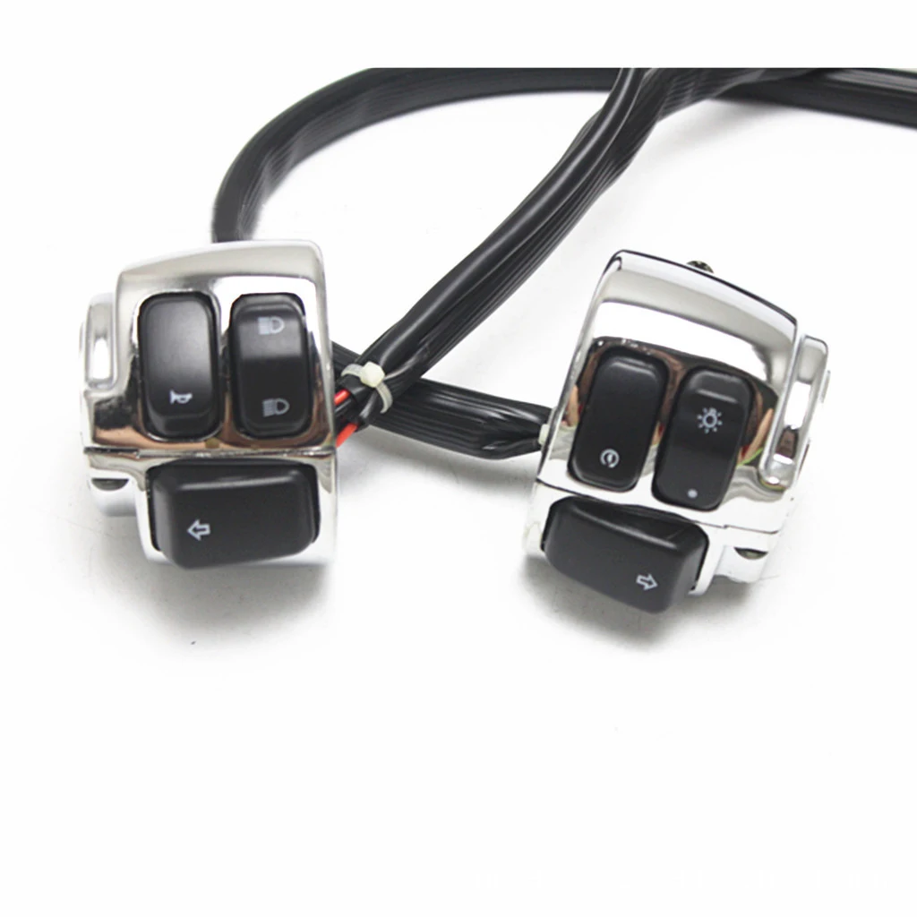 2x Motorcycle Handlebar Control Switch Wiring Harness For ...