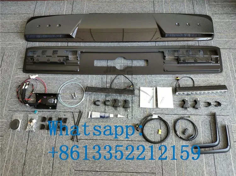 2019 year G class W464 B style carbon fiber roof spoiler for w464 G63 G65 G500 G400 G350 carbon front wing with LED running lights (17)