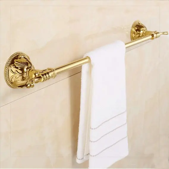 2014new arrivo ottone singola barra di colore dorato anello di tovagliolo accessori bagno porta