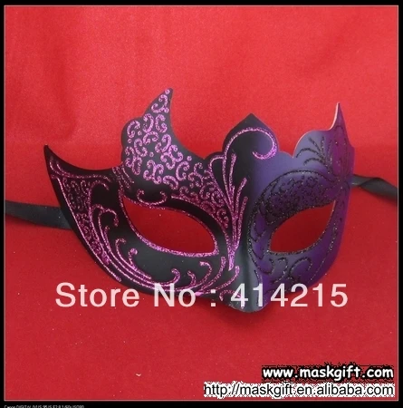 Хэллоуин черная тема фиолетовый черный Маскарадная маска принять смешанные цвета