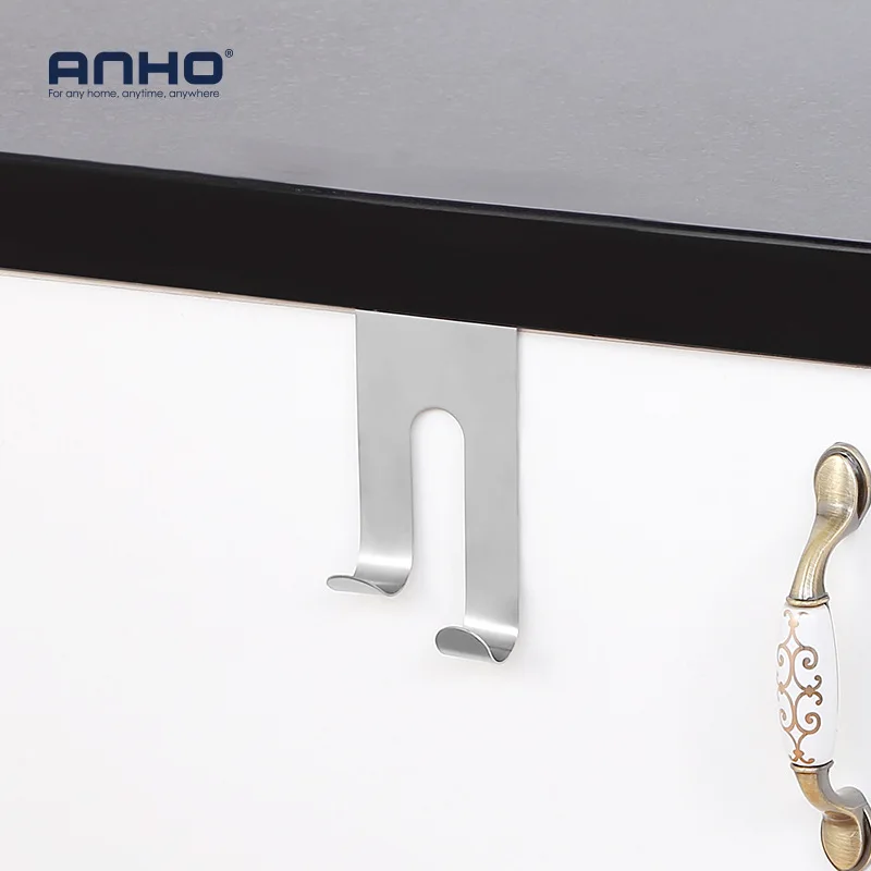

Stainless steel wardrobe cabinet door office desk drawers without trace hook