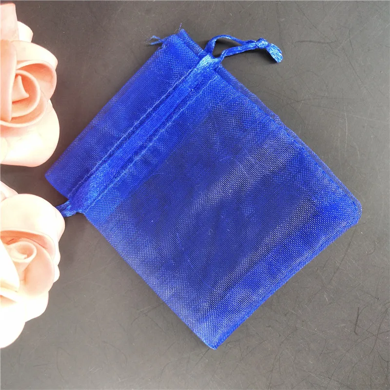 100 шт органзы сумки прозрачные сумки упаковки холст украшение для свадьбы подарок сумки саше подарочная Сумка из органзы 6X8 см X 9 см X 14 см 12X17 см 6z - Цвет: Royal blue