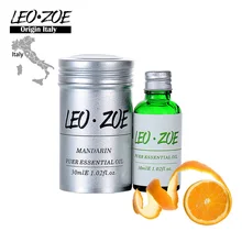 Известный бренд LEOZOE мандарин эфирное масло сертификат происхождения Италия Высокое качество ароматерапия мандариновое масло 30 мл