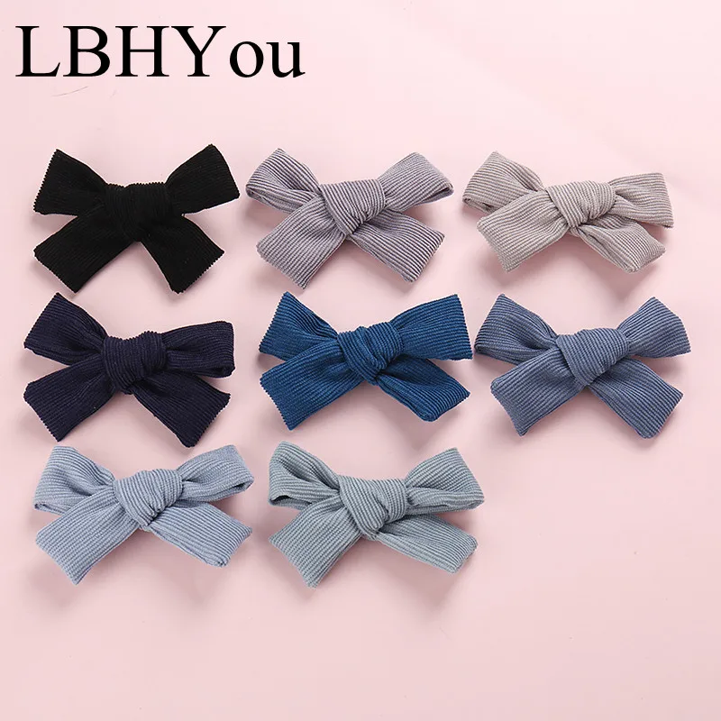 

20pcs/lot Baby Girls Hand Tie Nylon Headbands,One Size Fit Most School Girls Corduroy Bows Nylon Head Wraps Soft Headwraps