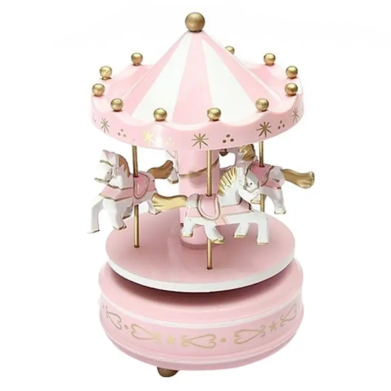 Buy Lovely Music Box Figurines Creative Merry Go Round