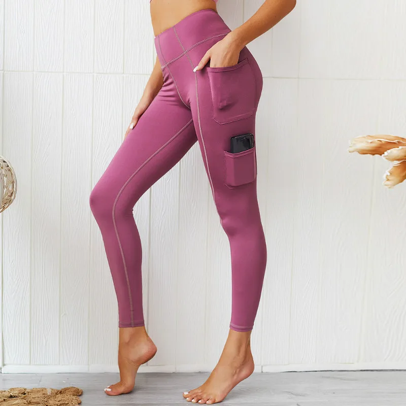 NCLAGEN боковые карманы Yogaings спортивные Леггинсы Лоскутная эластичность высокие Капри по талии женские тренировочные леггинсы
