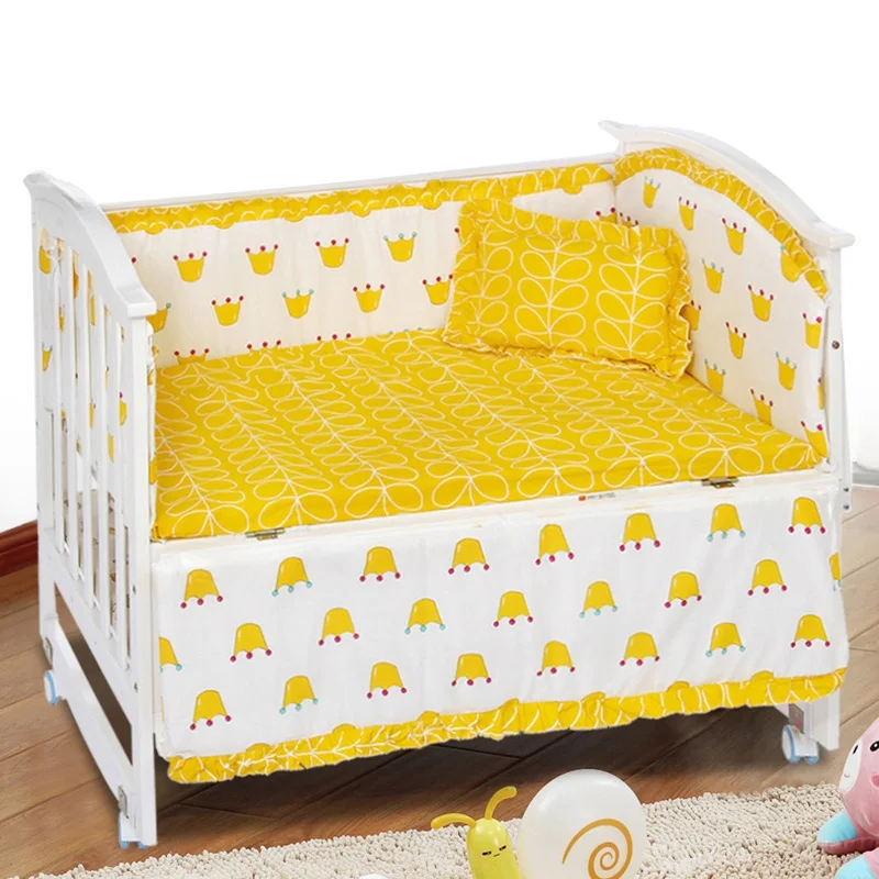 

New Arrival Baby Crib Bumpers Cartoon Bumpers for Baby Toddler Kids Bed Protector Crib Cushion Newborns Baby Bedding Set