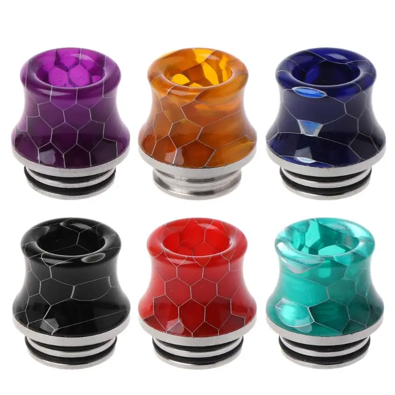 

810 Stainless Steel Resin Wire Bore Drip Tip Drip Nozzle Mouthpiece for TFV12 Prince Atomizer Vape Tank Electronic Cigarette Acc