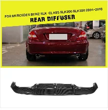 C Class углеродного волокна задний диффузор ограждение выхлопа губ для Mercedes-Benz slk-класс SLK200 SLK300 база КАБРИОЛЕТ 2 двери 2004-2010