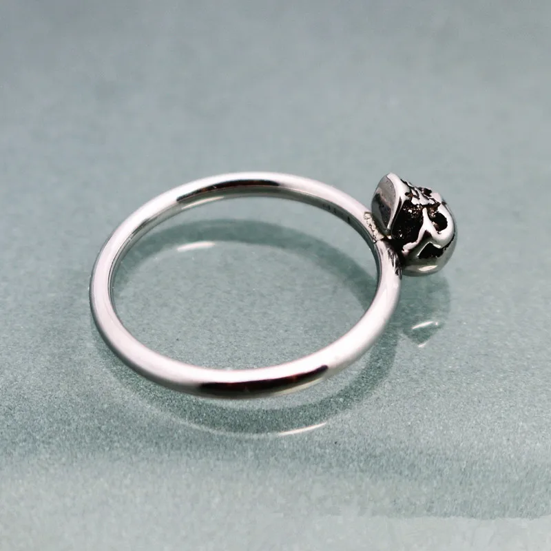 Размер 4~ 9 милое женское кольцо с мини-черепом 316L ювелирные изделия из нержавеющей стали байкерское кольцо