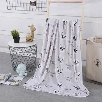 

Cute Cartoon Warm Baby Blanket Newborns Super Soft Ultra-Thin Two Layers Coral Fleece Baby Swaddle Baby Bedding Small Blankets