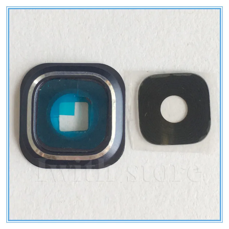 Цельнокроеное платье для samsung Galaxy Note 5 N920 сзади Камера объектив Стекло кольцо крышки люка с рамкой держатель Запчасти для авто - Цвет: Blue