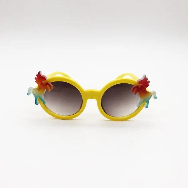 Вечерние солнцезащитные очки для отдыха с единорогом, забавная маска для костюма для детей, сумка для вещей на день рождения, пляжные вечерние сувениры - Цвет: yellow