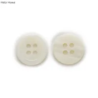 11-12mm Optional 20pcs Classic Shirt 4 Hole Round Shell Buttons Home Sewing Scrapbooking Clothing Decor 2