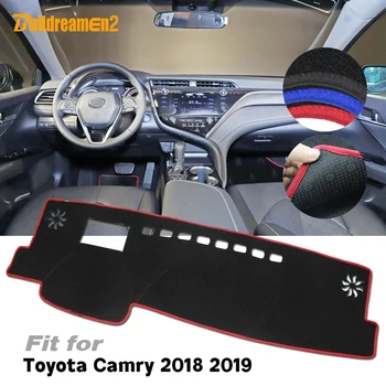 

Car Dashboard Avoid Light Pad Dash Instrument Platform Desk Cushion Cover Back No-Slip Silicone Mat For Toyota Camry 2018 2019