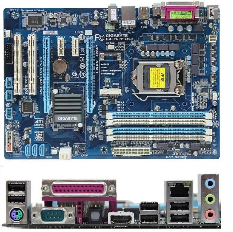 mainboard PC Gigabyte GA Z68P DS3 desktop font b motherboard b font Z68 Z68P DS3 DDR3