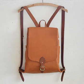 

DIY handmade leather backpack bag paper drawing have accurate cut mark not real bag classical pattern size24.5*42*7cm [B-5024]