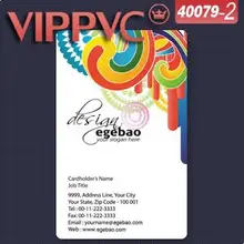 A40079-2 белого пластика ПВХ Card шаблон