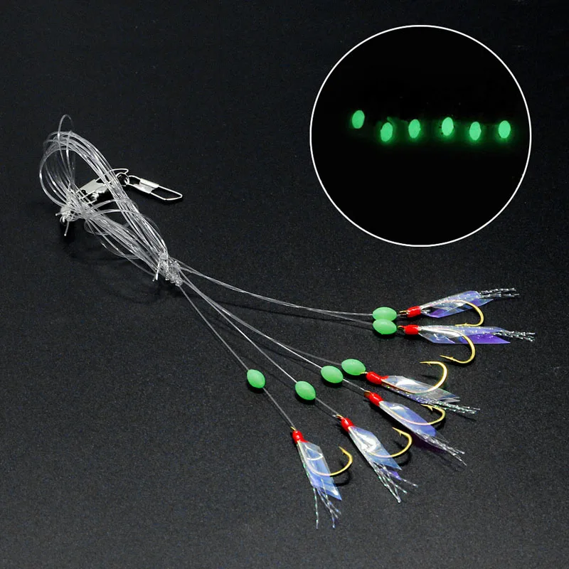 ToplyFishing Accessories Newest Stainless Steel Fishing Hooks Rigs Wire Leader 6 Swivel Carp Anti-winding String