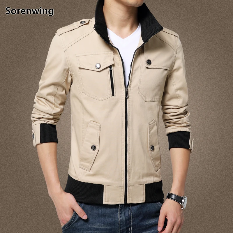 

2019 New Man Outerwear & Coats Windbreakers Autumn Jacket Men Army Outdoors Clothes Male Bomber Jacket Casual Coat for Men 457