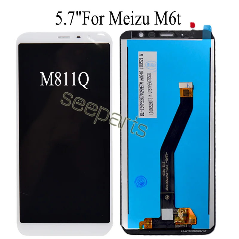 Meizu M6 ЖК-дисплей Дисплей Сенсорный экран планшета M711H M711M M711Q M6S ЖК-дисплей M712H M712Q для 6 лет MEIZU M6T ЖК-дисплей M811Q Экран Замена