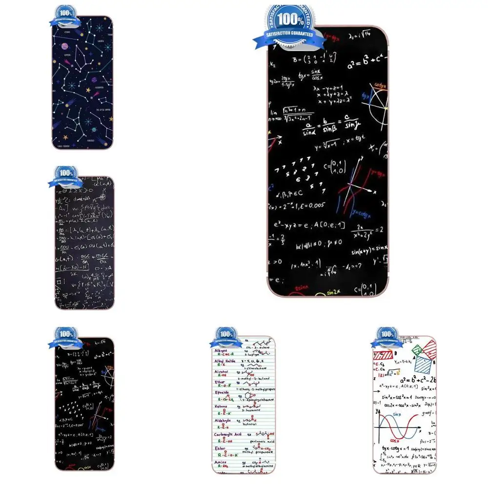 

High Quality Math Physics Formula Style For Apple iPhone 4 4S 5 5C 5S SE 6 6S 7 8 Plus X For LG G3 G4 G5 G6 K4 K7 K8 K10 V10 V20