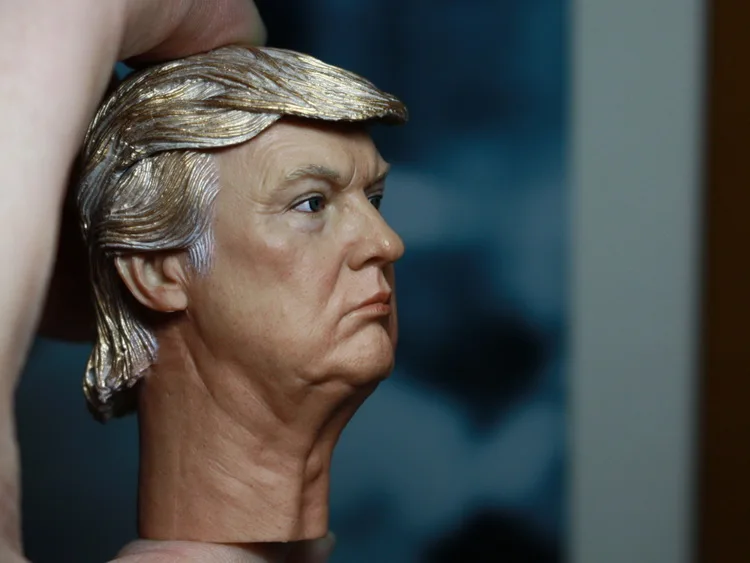 1/6 весы рисунок аксессуар президент США Дональд Трамп голова лепить для 12 &quotЭкшн