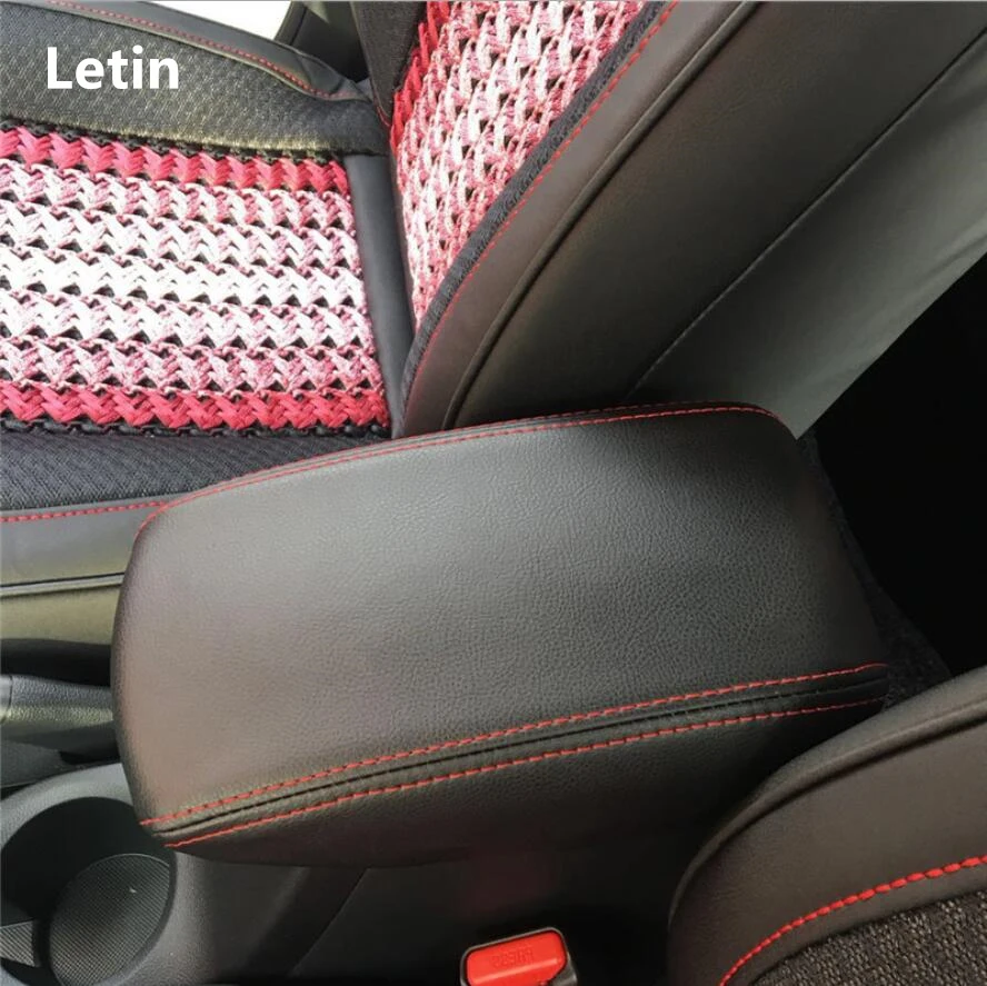 

Microfiber PU Leather Center Console Armrest Box Cover Protection Case For Hyundai Creta ix25 2015 2016 2017 2018 2019