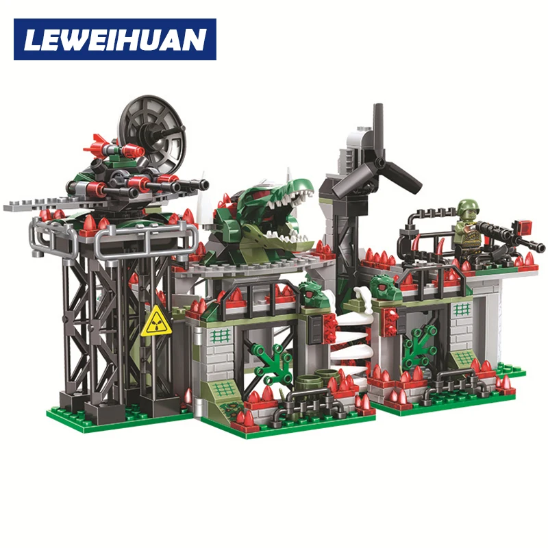 

NEW Crocodile Special Team Command Base Model Building Blocks Sets Bricks Kids Toys Boys Compatible With Legoings Figures