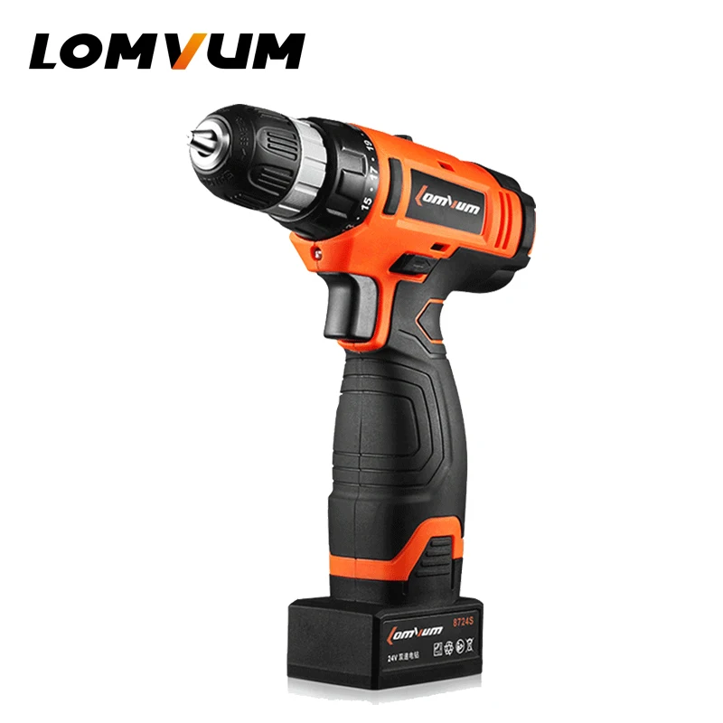 LOMVUM 24V Adjustment Cordless Lithium/ Battery Electric Drill Household Variable Speed Rotary Tool DIY Carving Polishing Drill haoli wireless portable electric mini drill carving polishing grinding drilling tool variable speed liuthium battery rotary tool